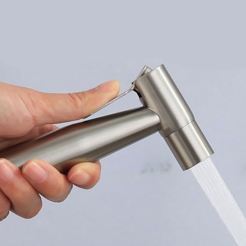 Bidet Sprayer for Toilet,Stainless Steel Bathroom Handheld Spray,Handheld Sprayer Kit,Toilet Shower,Bathing Pets,Potty Toilet Hygiene,Easy to Install by Feishiong - Image 2