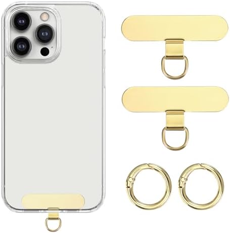 2 Linguette Metalliche Per Cordino Telefono - Senza Adesivo, Universali Per Smartphone 4-6.7 Pollici - Foto 3