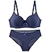 Royal Blue Teen Girls Matching Bras Lingeries Sets for Women Plus Size Sexy Seamless Wireless Basic Sets 2026 Clothing Fashion M