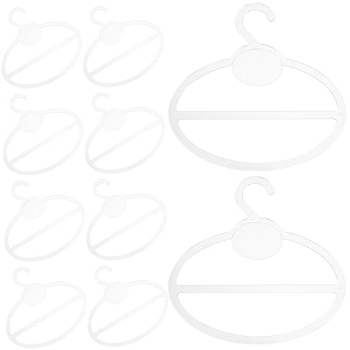 Cabilock 10pièces Organisateur De Foulards Et Lot de Cintres Multifonctionnels pour Écharpes Serviettes Et Ceintures Accessoires De Rangement Pratiques pour Supermarchés Et Armoires