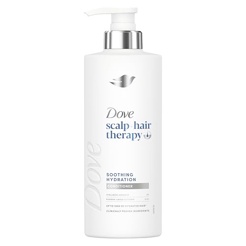 Dove Scalp + Hair Therapy Soothing Hydration Conditioner hair care with Hyaluron-Complex and Pharma-Grade Glycerin for up to 100 hours of hydrated hair* 400 ml