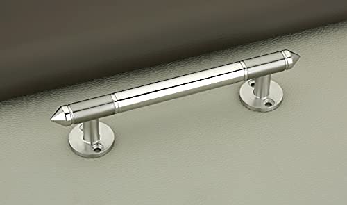 Nixnine Stainless Steel Round Main Door Handle/Bathroom Handle/Door Handle Pull, for Cabinet, Drawer, Kitchen, Cupboard, Door, Chrome Finish (7 Inch) Pack of 2, (B09237XYNS) Amazon Price History, Amazon Price Tracker