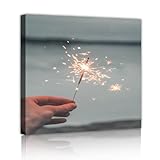 花火キャンバスウォールアートモダンフレームクリスマスアートワークプリントリビングルームベッドルーム家の装飾感動的な雰囲気壁画30x30cmインナーフレーム