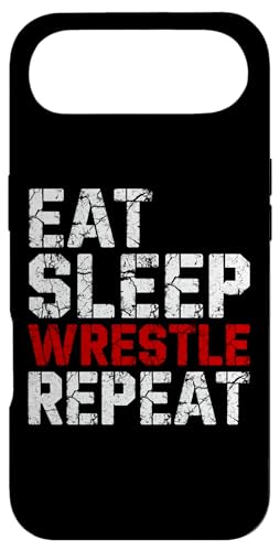 Eat Sleep Wrestle Repeat, Funny Wrestler Workout Coque pour iPhone Air