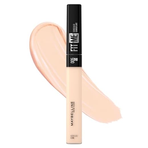 Maybelline New York Fit Me Liquid Concealer Makeup, Natural Coverage, Lightweight, Conceals, Covers Oil-Free, Ivory, 1 Count (Packaging May Vary)