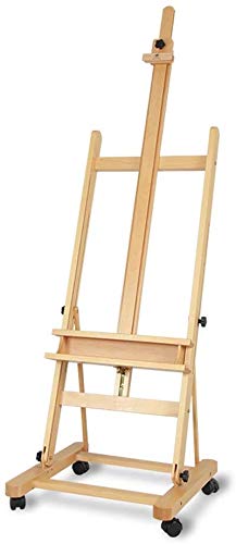 NGDFGR Easel Large Floor Display Canvas Display Stand Large Studio Art Ing Easel Canvas Poster Display Shelf With Wheel Ing Stand,