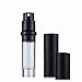 Perfume Bottles Refillable Empty Glass Atomizers Portable Travel Size Mini Leaking Proof Spray Perfume Container for Women & Men (Black)