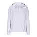 Womens UPF 50+ Sun Protection Hoodie Jacket Lightweight Quick Dry Active Uv Shirts, Outdoort Hiking Zip Up Jacket(White,Small)
