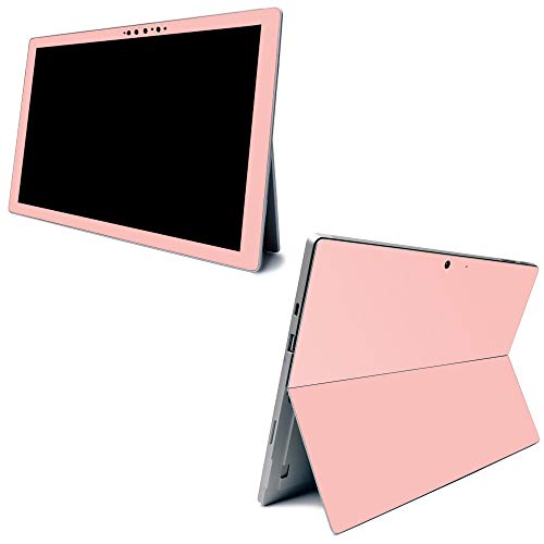 Image of MightySkins Carbon Fiber Skin for Microsoft Surface Pro 7 - Solid Blush | Textured Carbon Fiber Finish | Easy to Apply, Remove, and Change Styles | Made in The USA (CF-MISURPR7-Solid Blush)