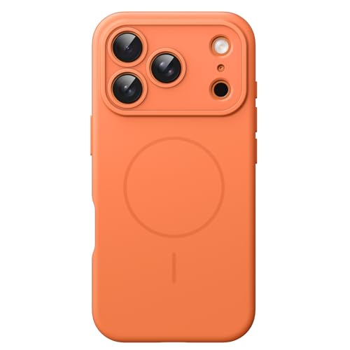 Image of JETech Magnetic Silicone Case for iPhone 17 Pro Max, Orange