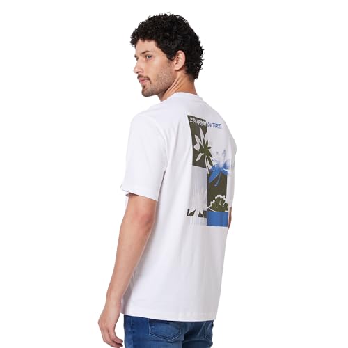 Image of Spykar Men's Comfort Fit N /A Half Sleeve Solid Casual T-Shirt