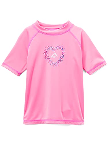 Image of Kanu Surf Girls' Karlie Rash Guard UPF 50+ Sun Protection Short Sleeve Swim Shirt