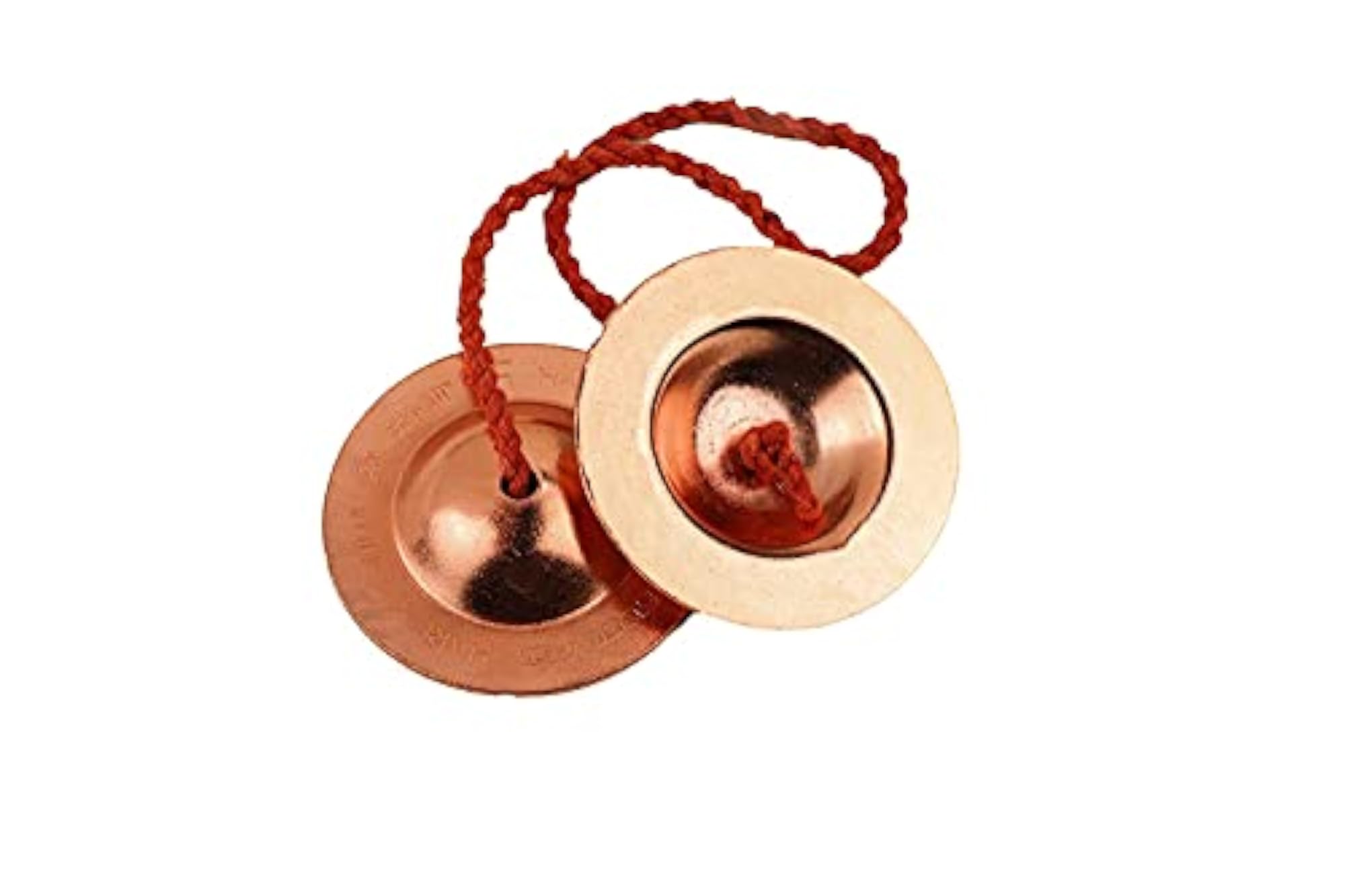 Pure Iron Copper Plated Manjira Cymbals for Bhajan Kirtan