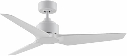 Miniatura 3 de Fanimation TriAire Custom - Ventilador de techo de 3 aspas, 12.42 pulgadas de alto y 48 pulgadas de ancho, acabado blanco mate, color blanco mate