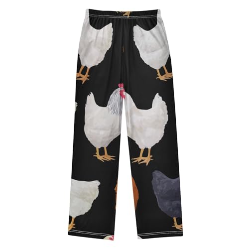 ZZXXB Cocks Boys Long Pants Soft Trousers Elastic Waist Kids Lounge Bottoms with Pockets S-XL2
