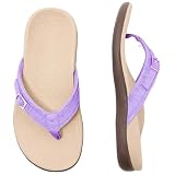 Sabine Orthopedische Zomersandalen, Sabine Orthopedische Sandalen, Damesslippers, Met Steunzool Antislip Thong Sandalen (38,Paars)