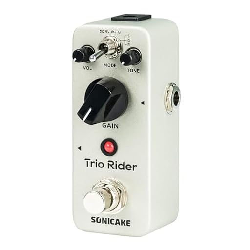 SONICAKE Pedal Overdrive Analógico Pedal de Efectos Clásicos para Guitarra 3 Modos Buffered Bypass Trio Rider | Ya disponible en tu tienda friki favorita! En mundofriki.es!