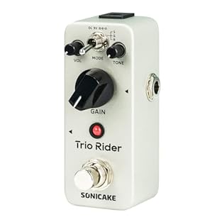 Modified Centaur Overdrive Guitar Effects Pedal. The choice of three switches gives you that Silver, Golden, Red three legendary overdrive sounds. Tone control knob for either fattening the Bottom End or adding Crystal Clear Sparkles to the Overall T...