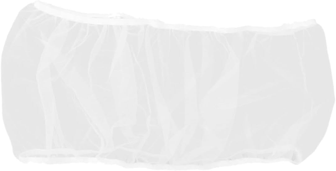 Large Birdcage Cover Mesh Netting Reusable Nylon White XL (Perimeter 150-210cm, Height 35cm) Dustproof Protective Bird Net for Parakeet and Parrot Cages