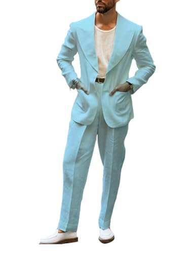 Costume en lin homme léger anti-chaleur pour rester chic au mariage d'été