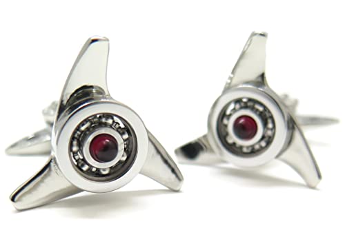 GTO スティール(GTO STEEL) ガレットーネスピナーカフス（レッドストーン） (カフスボタン/カフリンクス)