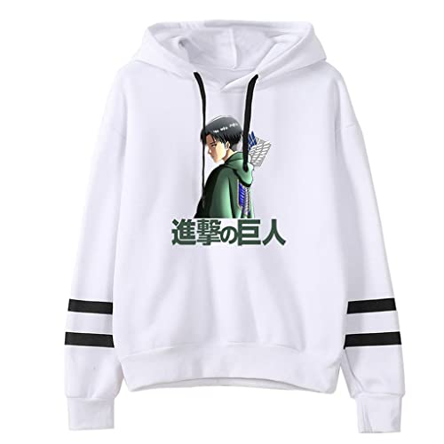 Anime Hoodie Sweat à Capuche Pullover Sweat Manches Longues Pull à Capuche Levi Ackerman Eren Armin AOT Shingeki No Kyojin Cosplay Costume Unisexe Vêtements Veste Tops Taille S-4Xl (27,M) Cover