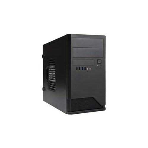IN-WIN Development - EM048.CH350TB3 - in Win EM048 Mini Tower Chassis - Mini-Tower - Black - 6 x Bay - 1 x 4.72 x Fan(s) Installed - 1 x 350 W - Power Supply Installed - Micro ATX Motherboard