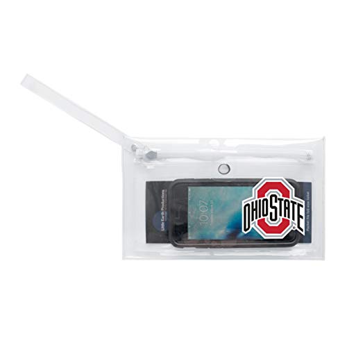Image of Littlearth - LIWXY NCAA Ohio State Buckeyes Unisex Ncaancaa Ticket Wristlet, Clear, 9 inch by 5.25 inch