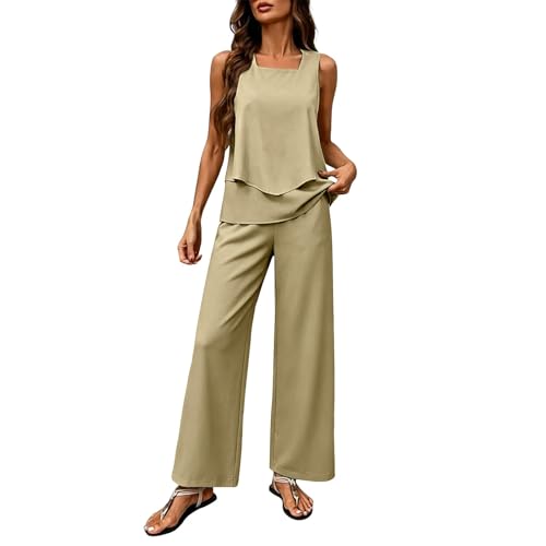 BVASJIUK Woman 2 Piece Outfit Set Summer 2 Piece Sets