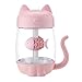 Produktbild FeiliandaJJ 3 In 1 Luftbefeuchter Nette Katze LED Luftbefeuchter Luftfächer Diffusor Luftreiniger Zerstäuber für Yoga Schlafzimmer Büro Weihnachten Geschenk (Rosa)