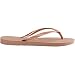 Havaianas Slim Chanclas Mujer, Marrón (Rose Gold), 35/36 EU