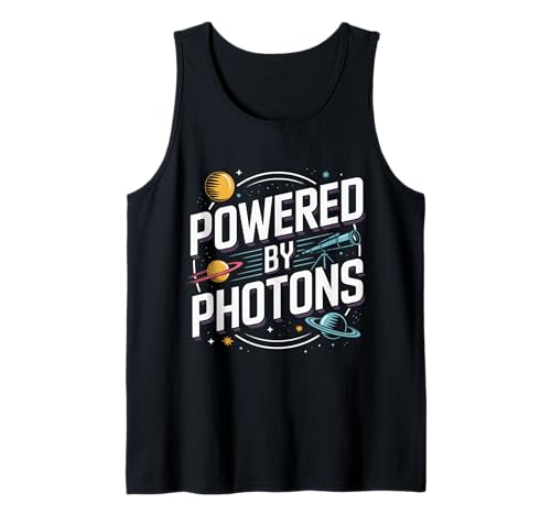 Powered By Photons Solar System Telescope Tank Top