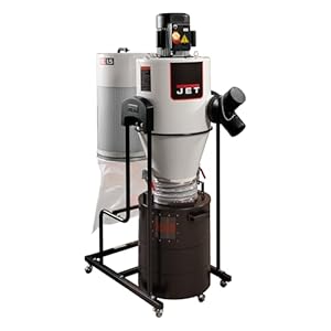 JET Cyclone Dust Collector, 2-Micron Filter, 1-1/2 HP, 115V 1Ph (Model JCDC-1.5)