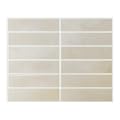 Umedol Peel and Stick Backsplash 10-Sheets of 11.42'' x 9'' Self-Adhesive Peel and Stick 3D Wall Tile for Kitchen, Bathroom