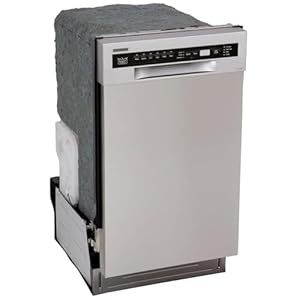 Kucht K7740D Professional 18″ Front Control Dishwasher, Stainless Steel