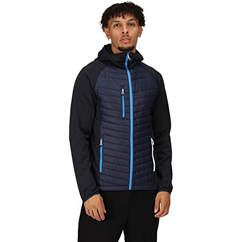 Regatta Mens Navigate Quilted Hybrid Jacket (S) (Navy/French Blue)
