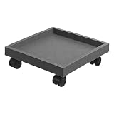 SBZIOJHDR Blumentopf-Untersetzer, Quadratischer Blumenständer mit Rollen, leicht zu bewegen, aus...