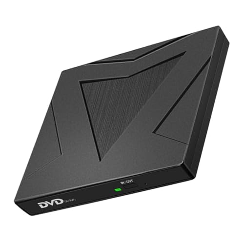 Hemobllo External Dvd Drive Dvd Burner Cd Reader Usb 3.0 Type-c Portable for All Devices