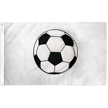 AZ FLAG - Soccer Flag - 3x5 Ft - 100D Polyester Football Banner with Two Metal Grommets - Fade Resistant - Vivid Colors - 3 x 5 Feet - 150x90 Cm