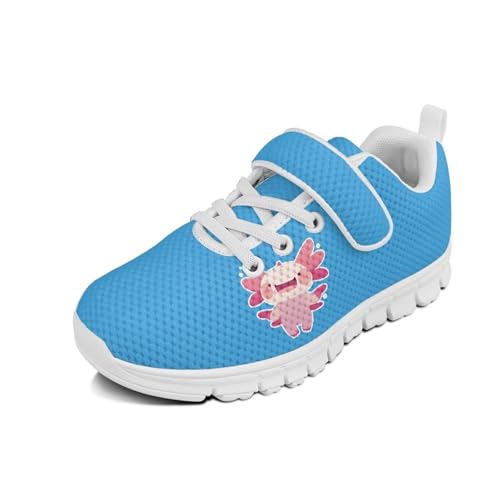 Yzaoxia Girls Running Shoes Walking Sneakers for Kids Non Slip Shoes with Hook and Loop for School Outdoor Size 11-Size 2.5