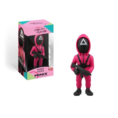 MINIX Collectible Figurines, Figura de colección 12cm, El Juego del Calamar, Guardia Enmascarado Triángulo, Coleccionables para Exhibición, Idea de Regalo, Fans De TV (MN16587)