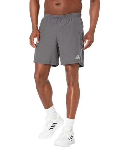 Image of adidas Men's Own The Run Heather Shorts, Black Melange, Medium