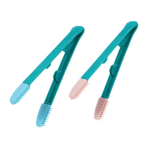 Garneck 2Pcs Cat Eye Brush Lightweight Grooming Comb for Kitten Tear Removal Ergonomic Non Slip Design for Easy Use Dead Hair and Floating Hair Cleaner