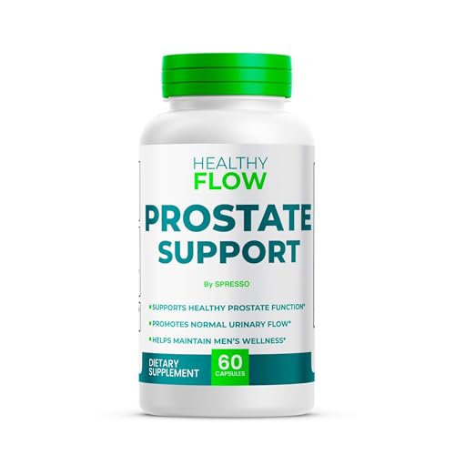 SPRESSO (1 Pack) Healthy Flow Capsules, All Natrual Prostate Support Supplement Pills with Premium Ingredients, Official HealthyFlow for Maximum Strength, Overall Health & Wellness (60 Capsules)