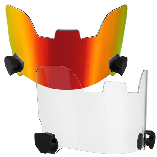 Image of Xuhal 1 /2 /4 Pack Football Visor for Youth Adult Football Helmet Visor Lacrosse Helmet Eye Shield Eye Protection for Sport