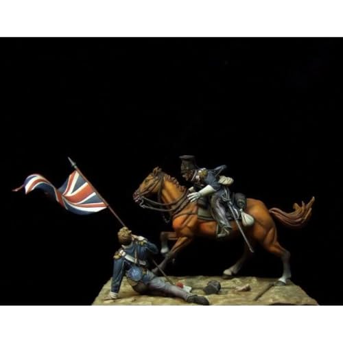 Maquette en résine 1/24 cavalier français pour diorama militaire historique