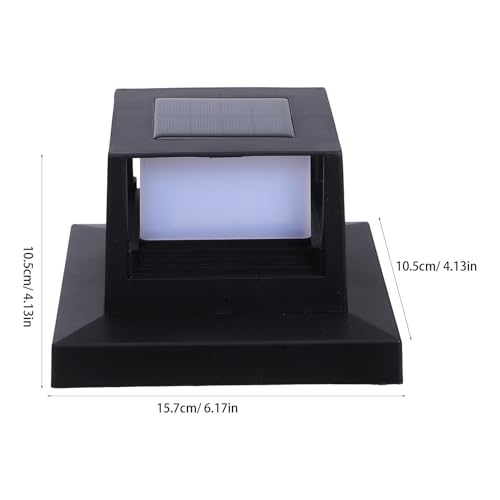 Luz solar de poste exterior STOBAZA de silicio para postes de madera de 5x5 cm en jardines y cercas 2