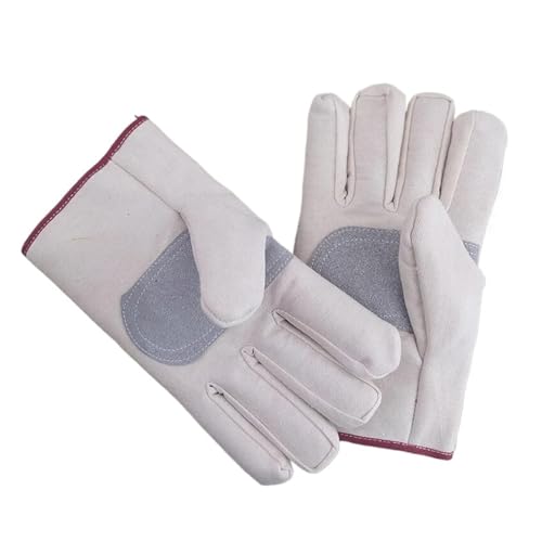 AYWTIUN Guanti da saldatura Guanti in tela in for manutenzione saldatore protettivi for protezione del lavoro con doppio ispessimento for barbecue for saldatura