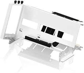 EZDIY-FAB PCIe 4.0 GPU Mount Bracket Graphic Card Holder Multi-Angle Adjustment, Video Card VGA Support Kit with PCIe 4.0 X16 Gen4 17cm/6.69in Riser Cable - White