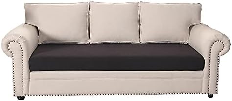 Bestenrose Sofa Cushion Cover Stretch Sofa Seat Cushion Cover 1piece Checks Jacquard Spandex Polyester Fabric Stretchy Seat Covers Protector for Furniture Protection Decoration (3 Seater, Red Wine)